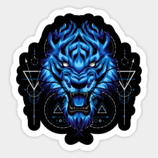 tiger mask Sticker